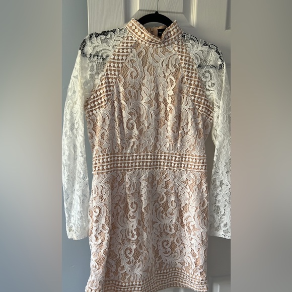 Lace mockneck mini dress by Prettylittlething - Picture 1 of 1